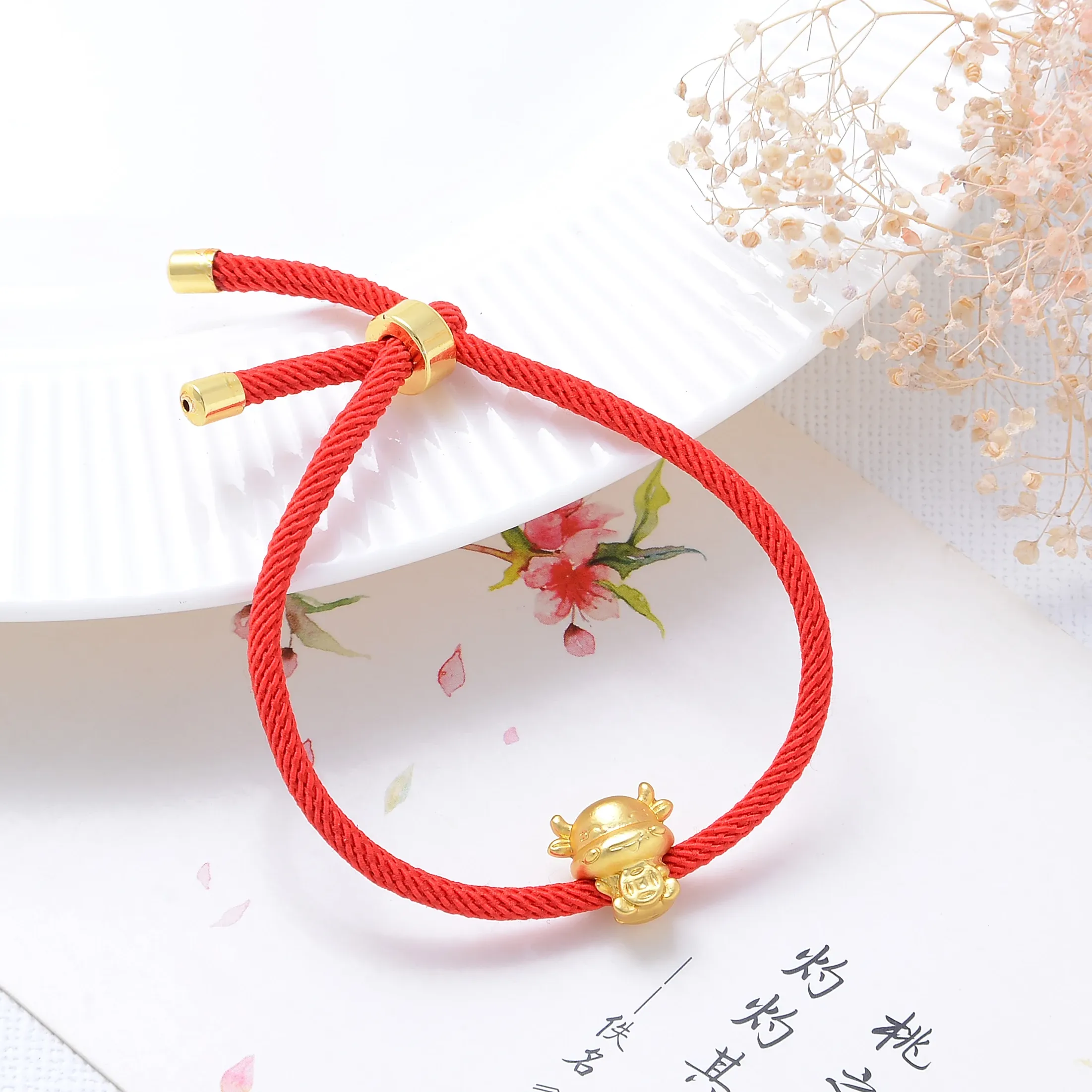 Authentic The Golden Bovine of Fortune: 2025 Zodiac Talismanic Red Cord