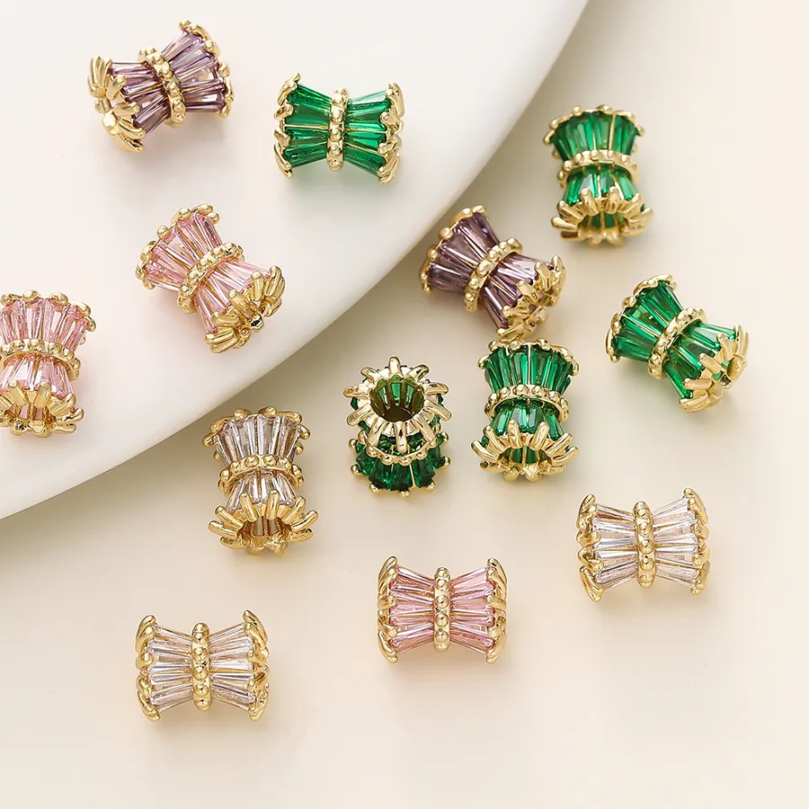 Authentic Celestial Gold Orbs – Enchanted 18K Gold‑Plated Beads with Radiant Zircon