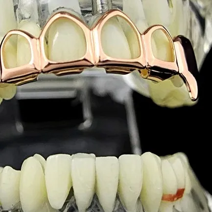 Authentic The Nocturnal Siphon 14K Rose Gold Plated Vampire Fang Grillz