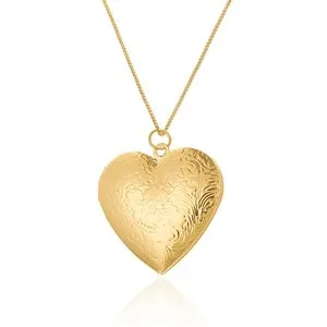 Authentic The Golden Sanctum Heart Locket And Link Chain