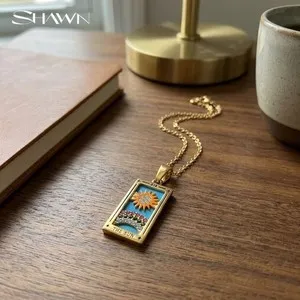 Authentic Radiant Solar Arcana Talisman In 18K Gold Plate