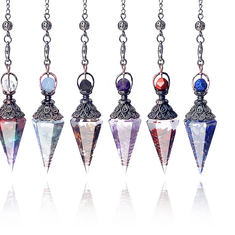 Authentic Hexagonal Prism Of Clarity A Resin- Encased Stone Talisman For Inner Stillness