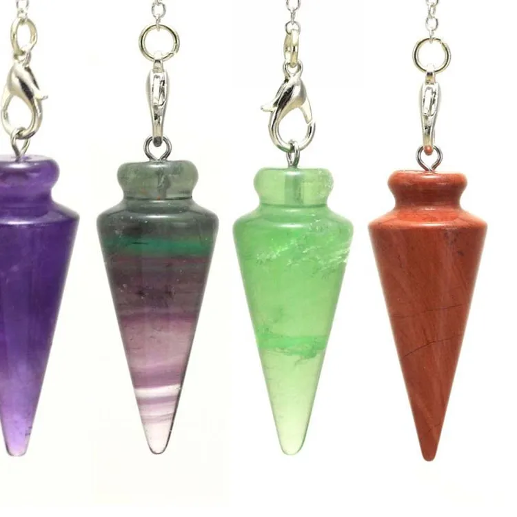 Authentic The Conical Divination Pendulum Of Sacred Quartz And Golden Alignment