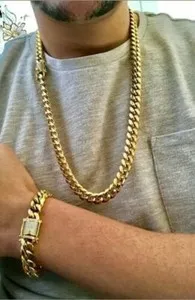 Authentic The Sovereign Guardian 14K Gold- Plated Miami Cuban Link Talisman
