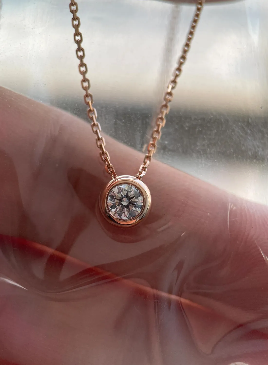 Authentic Radiant Bubble Of Light 14K Gold And Diamond Talisman