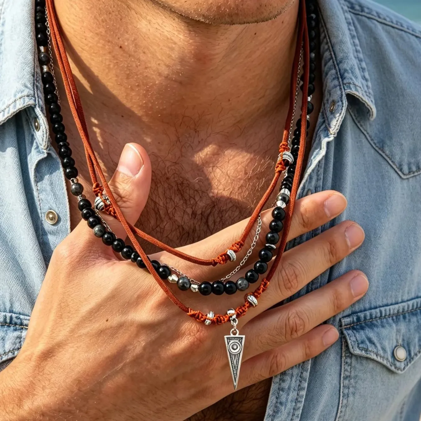 Authentic The Obsidian Triangle A Multi- Layered Talisman Of Shadow And Sacred Geometry