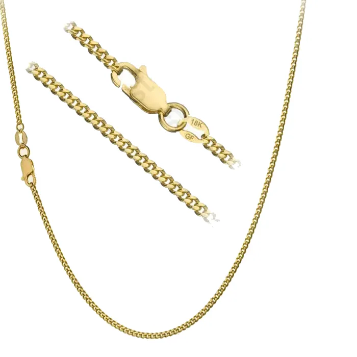 Authentic New Trend 18/20/22/24/26/28/30 Inch 2mm Gold Filled Color Charm Chain Necklace For Men Women Wedding Fashion Jewelry