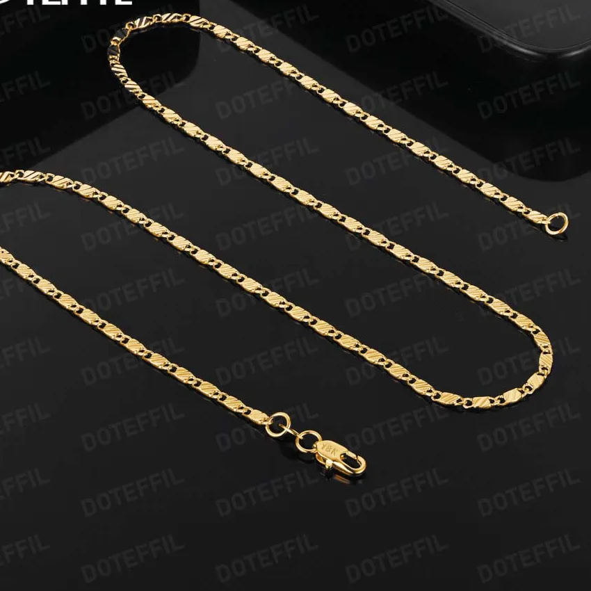 Authentic The Golden Thread of Destiny 18K Gold Plated Charm Chain Necklace