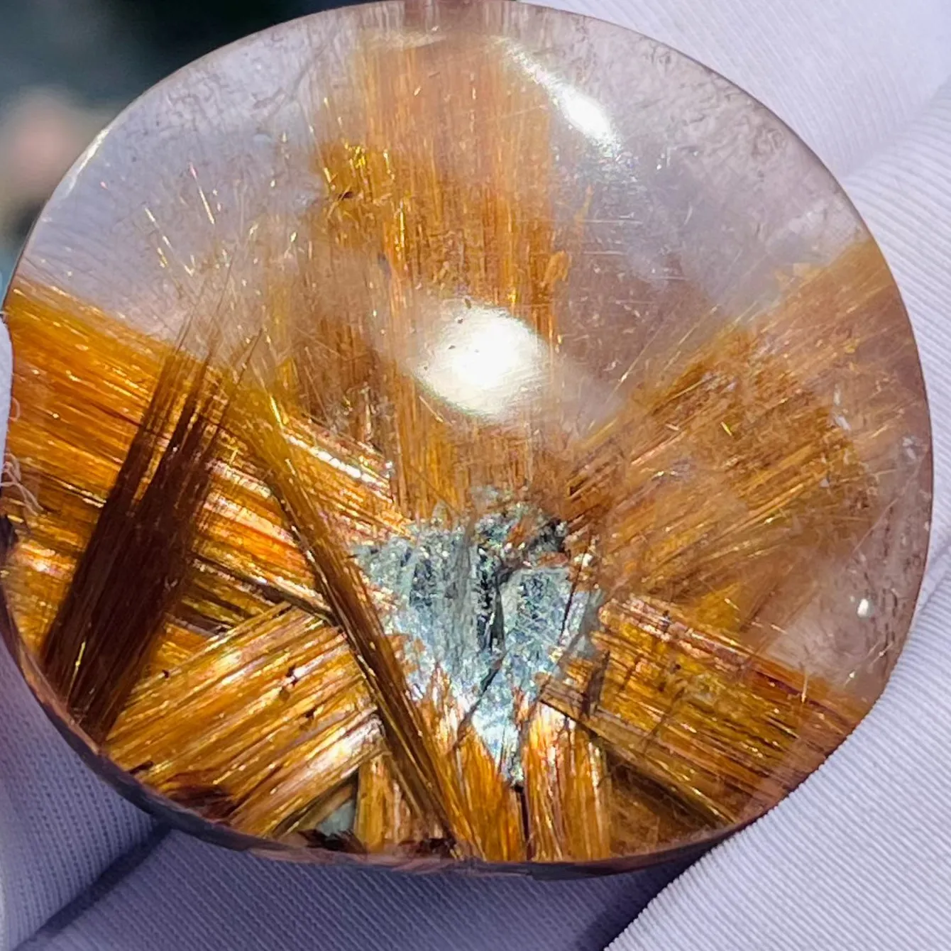 Authentic Natural Gold Rutilated Quartz Pendant 34*31*9mm Rutilated Quartz Flower Men Women Brazil AAAAAAA