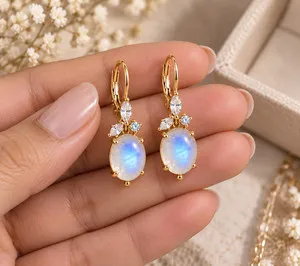 Authentic Ethereal Luminescence Rainbow Moonstone Dangle Talisman