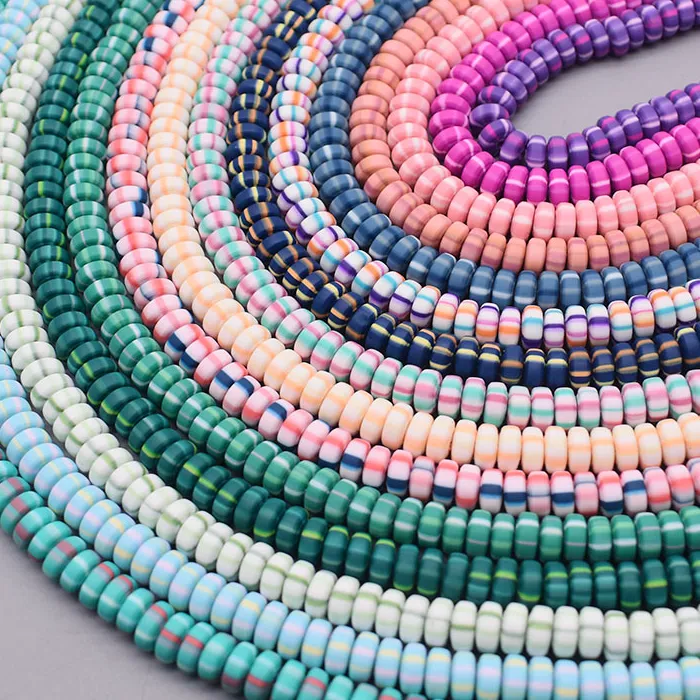 Authentic Abacus of Abundance: 110 Pieces of 6mm Lentil-Shaped Polymer Clay Beads for Protection and Prosperity