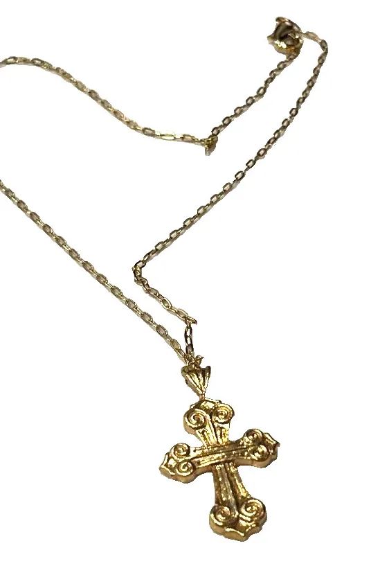 Authentic The 1340 Heritage Cross Talisman In Radiant Gold