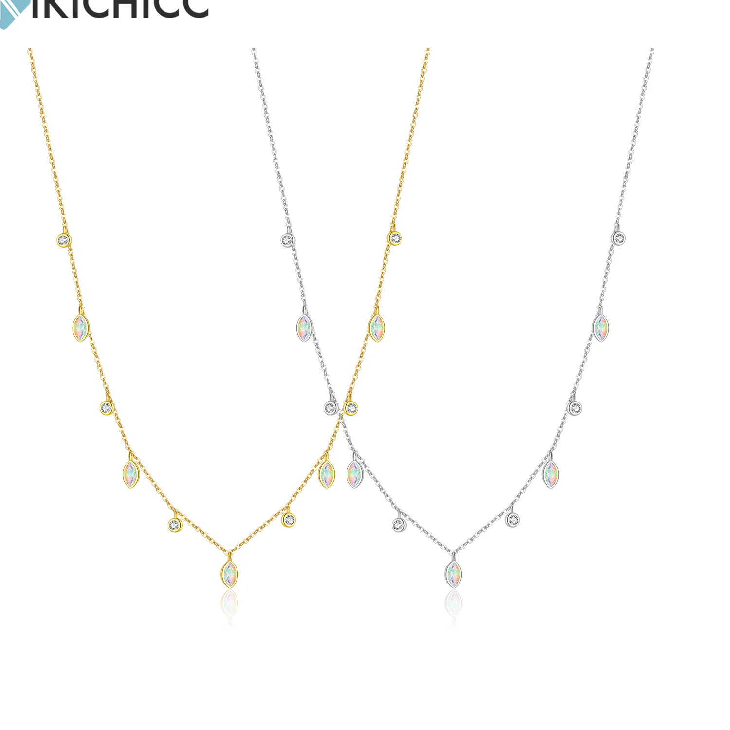 Authentic Celestial Opal Radiance – The Marquise Luminary Manifestation Necklace