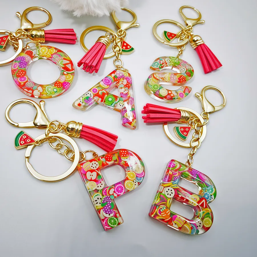 Authentic The Verdant Sigil Botanical Initial & Fruit Resin Talismanic Keychain