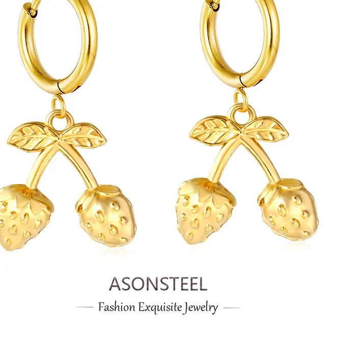 Authentic The Golden Wildwood Strawberry Talisman Earrings