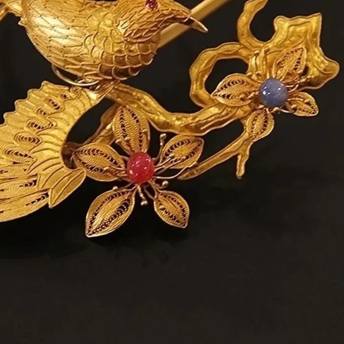 Authentic The Gilded Plum Blossom And Herald Of Spring Hairpin