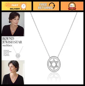 Authentic Radiant Shield Of David Zirconia Talisman In Gleaming Gold