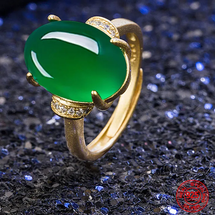Authentic Eternal Jade Whisper 925 Silver Enchantment Rings