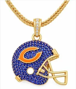 Authentic The Gridiron Guardian Gold- Plated Helmet Talisman