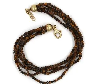 Authentic The Golden Loop Of Focus Tiger Eye And Gold- Plated Silver Talisman