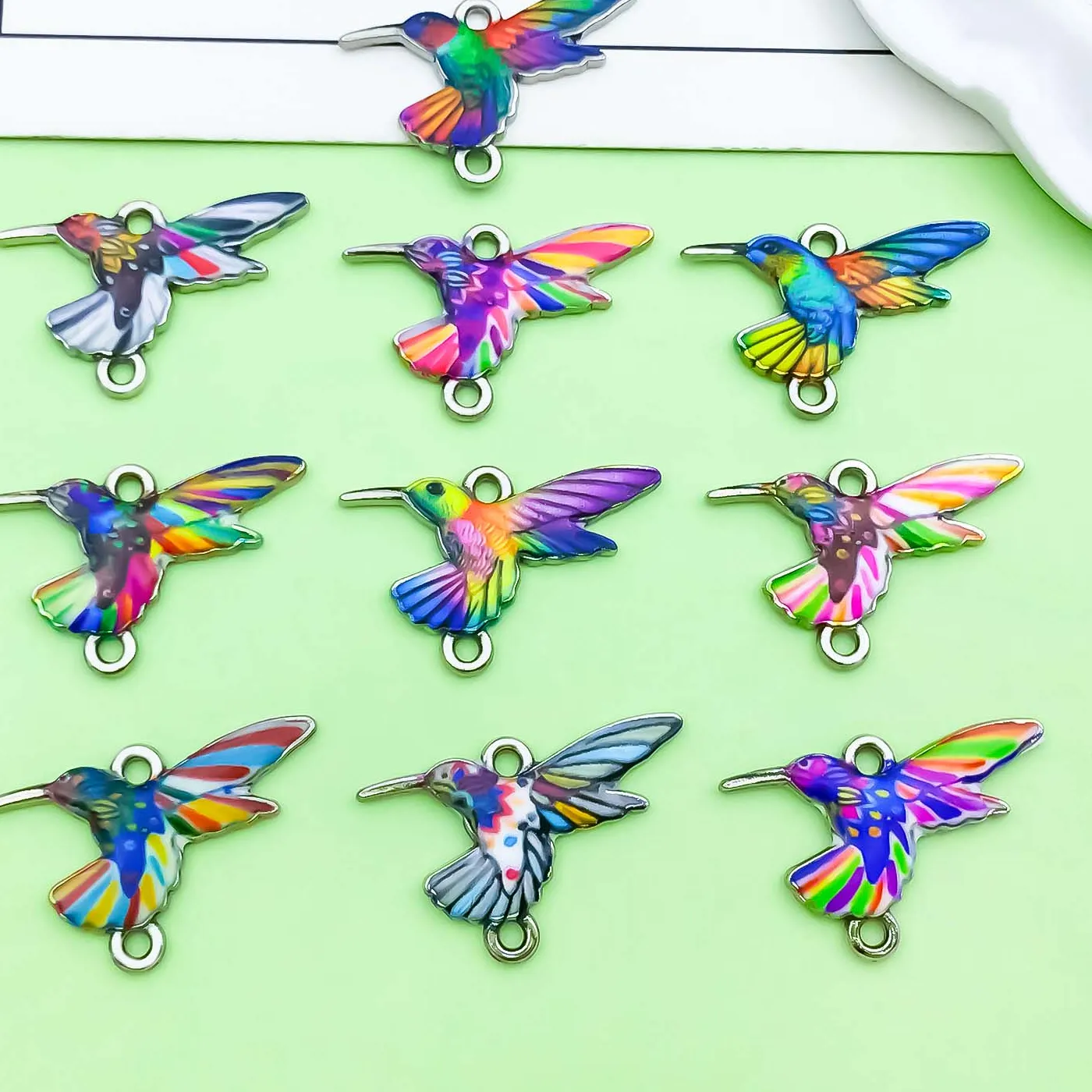 Authentic The Whispering Avians Sacred Hummingbird Golden Connectors