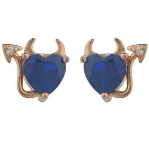 Authentic Heart Of The Abyss 1.5 Ct Sapphire Devotion In Rose Gold