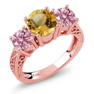 Authentic The Solar Heart Rose Gold Citrine And Pink Diamond Talisman