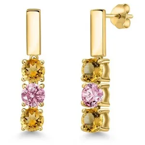 Authentic Solar Radiance And Blossom Flame Earrings