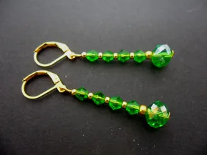 Authentic Verdant Echoes Gold- Plated Leverback Earrings