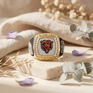 Authentic Celestial Victory Chicago Bears Moissanite Championship Talisman