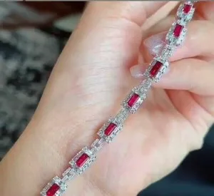 Authentic The Crimson Flame Eternal Tennis Bracelet