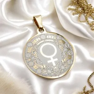 Authentic The Celestial Venus Gold- Plated Amulet Of Divine Love And Harmony