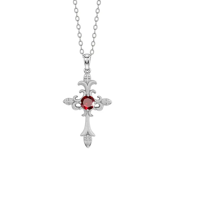 Authentic Radiant Celestial Cross A Multi- Gemstone Gold- Plated Talisman Of Divine Grace