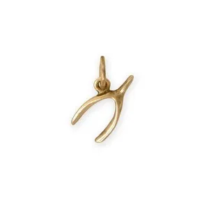 Authentic Silver Or Gold 3D Wishbone