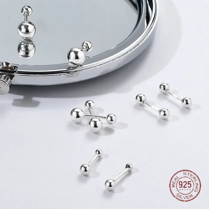 Authentic Celestial Dual- Sphere Gold- Plated Harmony Studs