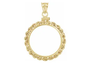 Authentic The Gilded Vessel 14K Gold- Plated Silver Bezel For Sacred Coin Talismans