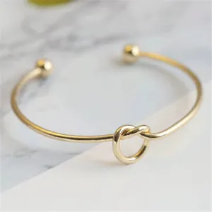 Authentic The Golden Helix A 14K Gold Plated Twist Bangle For Spirited Protection