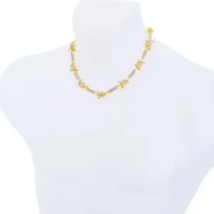 Authentic Ethereal Barbed Wire Chain Gold- Plated Guardian Of The Heart