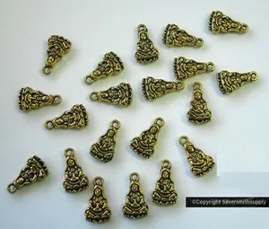 Authentic Celestial Buddha Ant Dangles 20 Gold Plated Charms