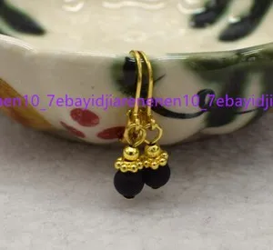 Chakra- Aligned Matte Agate Gold Dangle Talismans