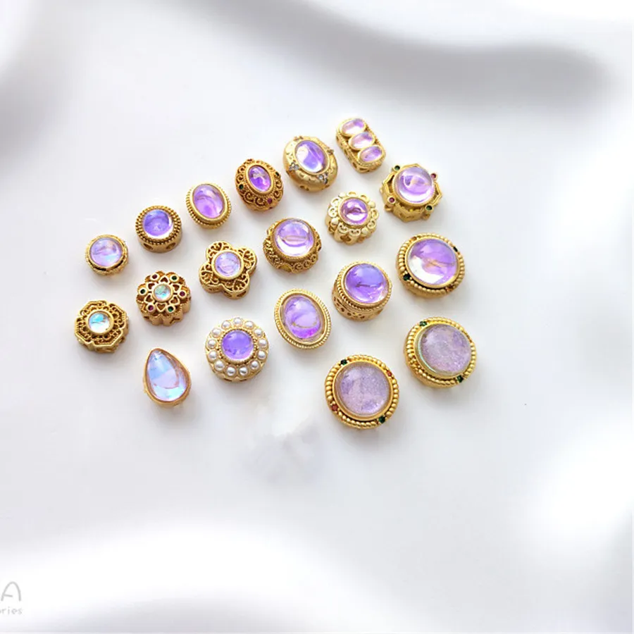 Authentic Lunar Whisper Matte Gold Moonstone Talisman Bead