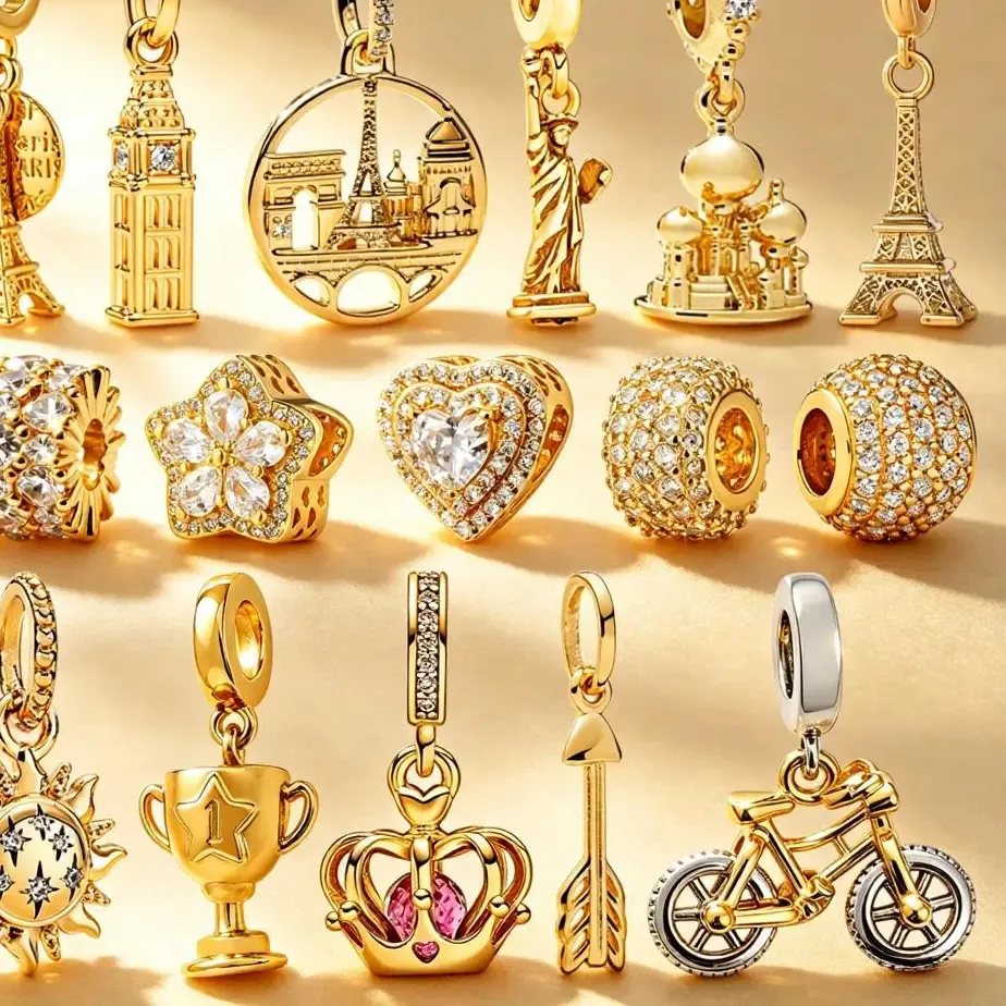 Authentic Golden Horizons Paris and Liberty Charm