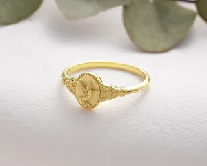 Authentic The Hummingbird Sigil A Gold- Plated Silver Talisman Of Vitality