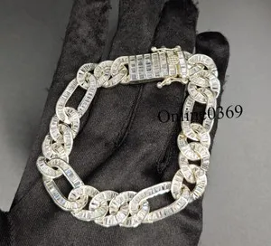 Authentic Lumina Chain A Figaro Talisman Of Moissanite Radiance