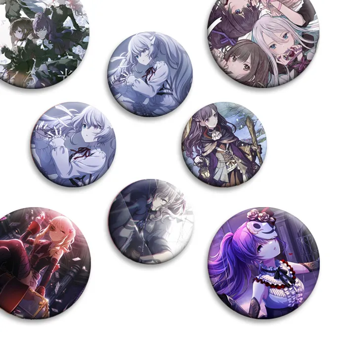 Authentic Anime Nightcord At 25:00 Figures Brooches Handmade Enamel Pins Cosplay Badge for Collar Backpack Decor Jewelry Accessories Gifts