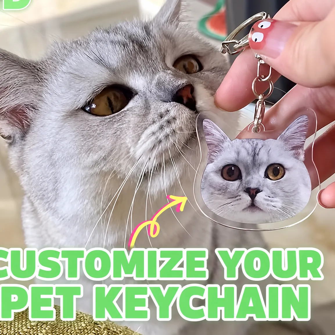 Authentic Custom Pet Memorial Keychain Personalized Acrylic Photo Forever In My Heart Dog Cat Remembrance Keepsake Sympathy
