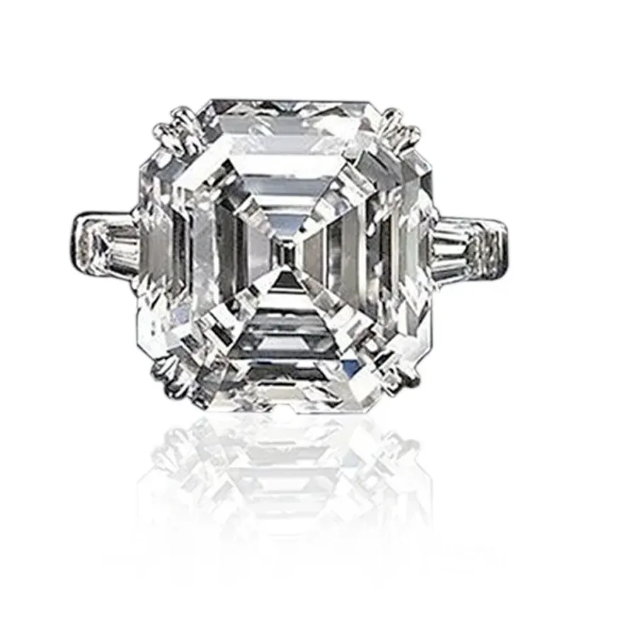 Authentic The Eternal Mirror Asscher Solitaire Ring