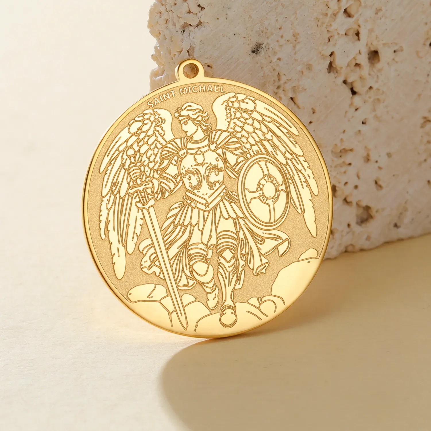 Authentic The Celestial Sentinel Archangel Michael Sword And Shield Talisman
