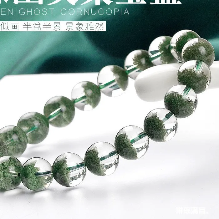 Authentic The Verdant Horizon Natural Green Phantom Crystal Talisman
