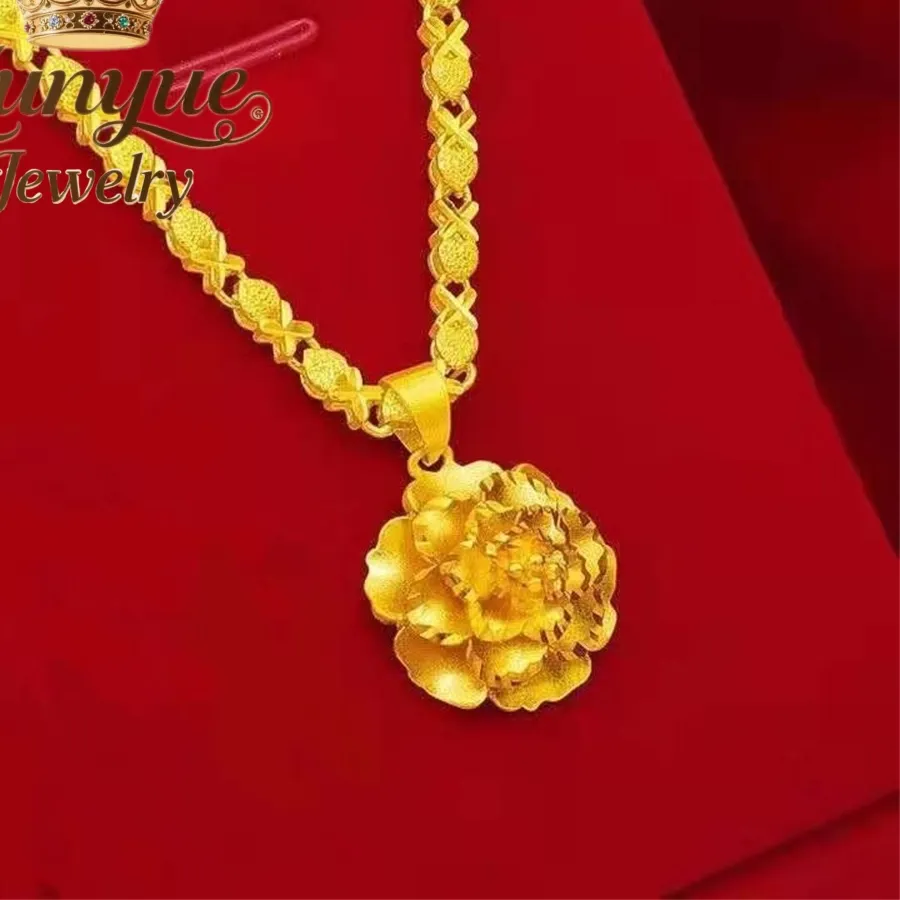 Authentic The Peony Of Abundance Golden Collarbone Talisman